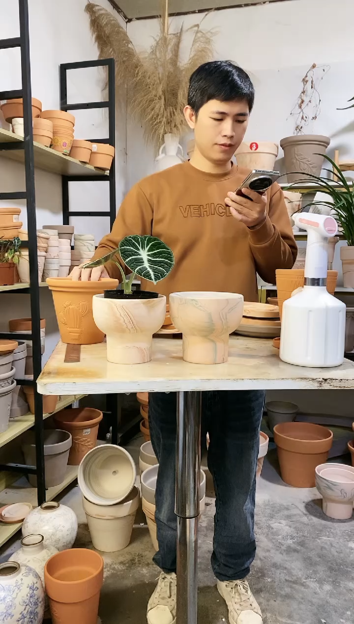 【闪购商品】红陶13.5*13.5火锅双色 2盆无托