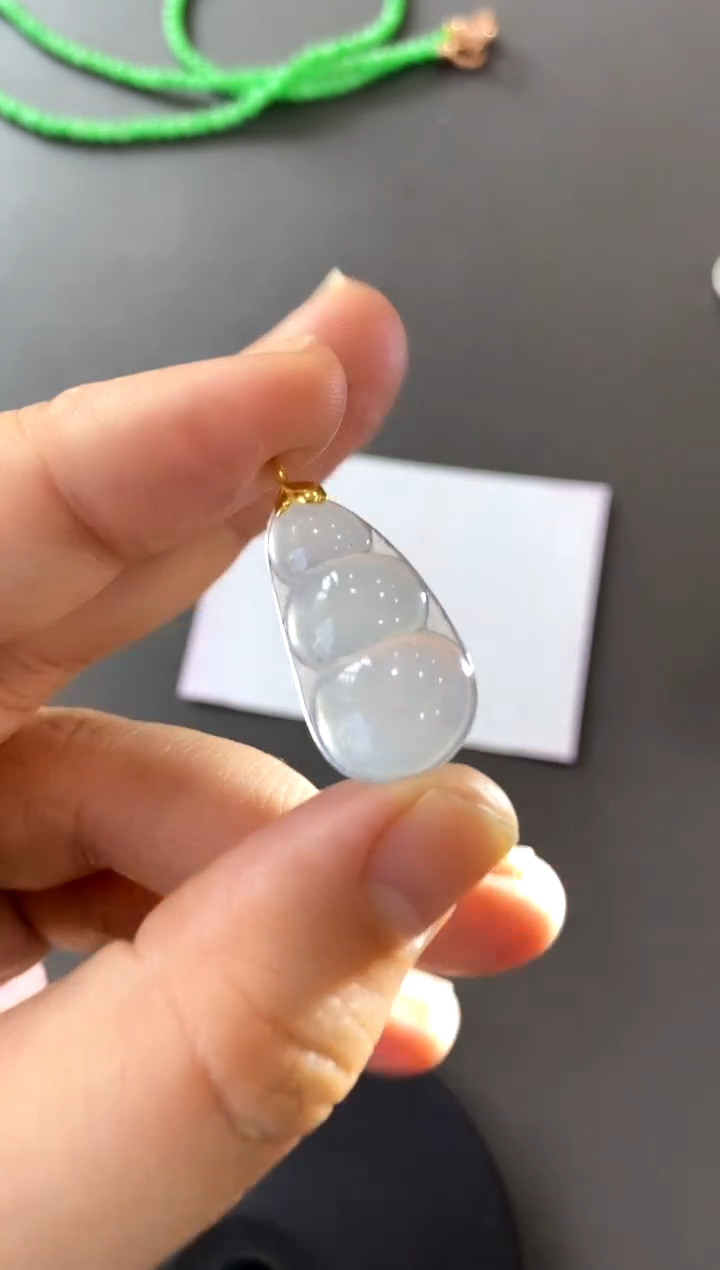 【闪购商品】翡翠颈饰18K金镶嵌买断价