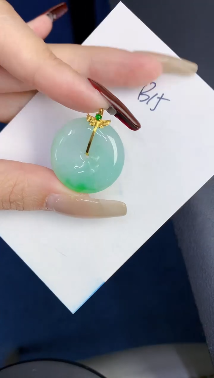 【闪购商品】翡翠颈饰18K金镶嵌0000000000