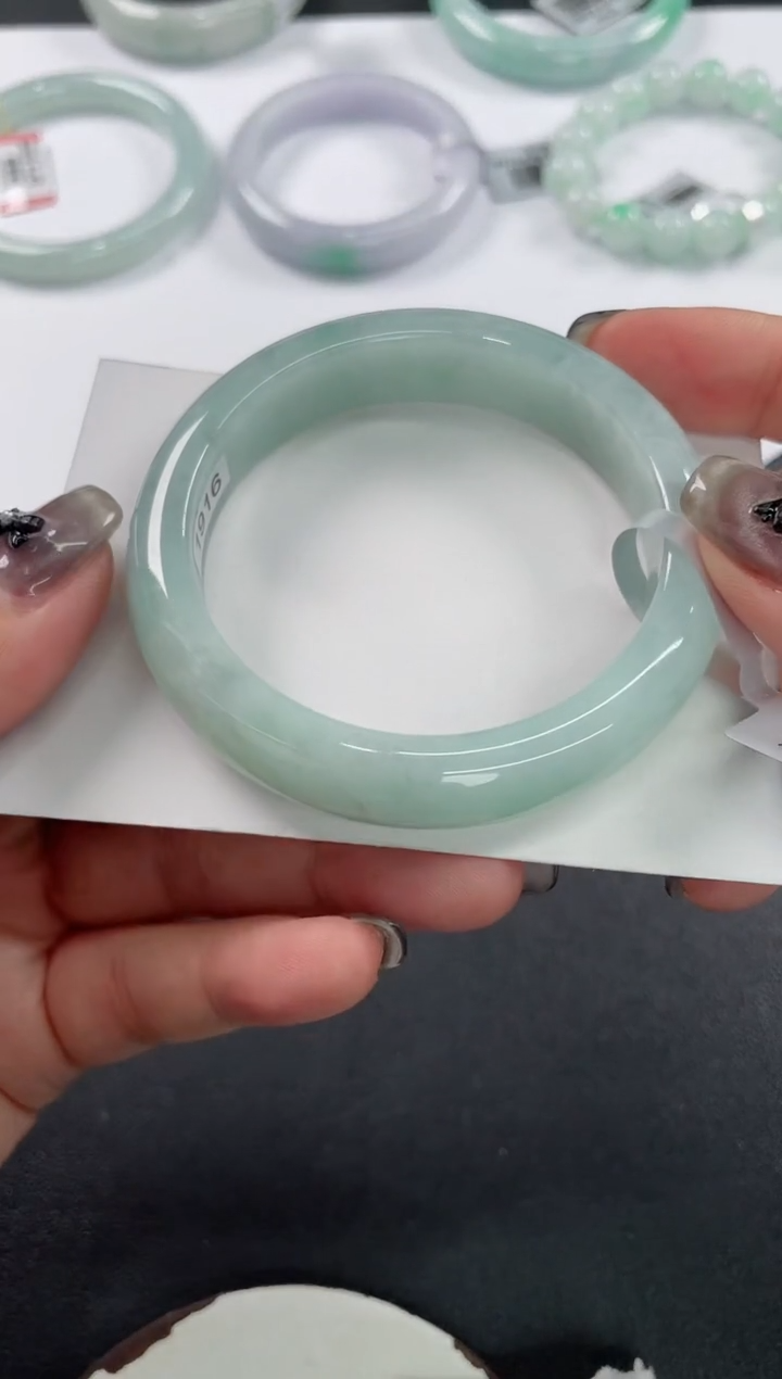 未镶嵌手镯翡翠基地发货H7848 52+