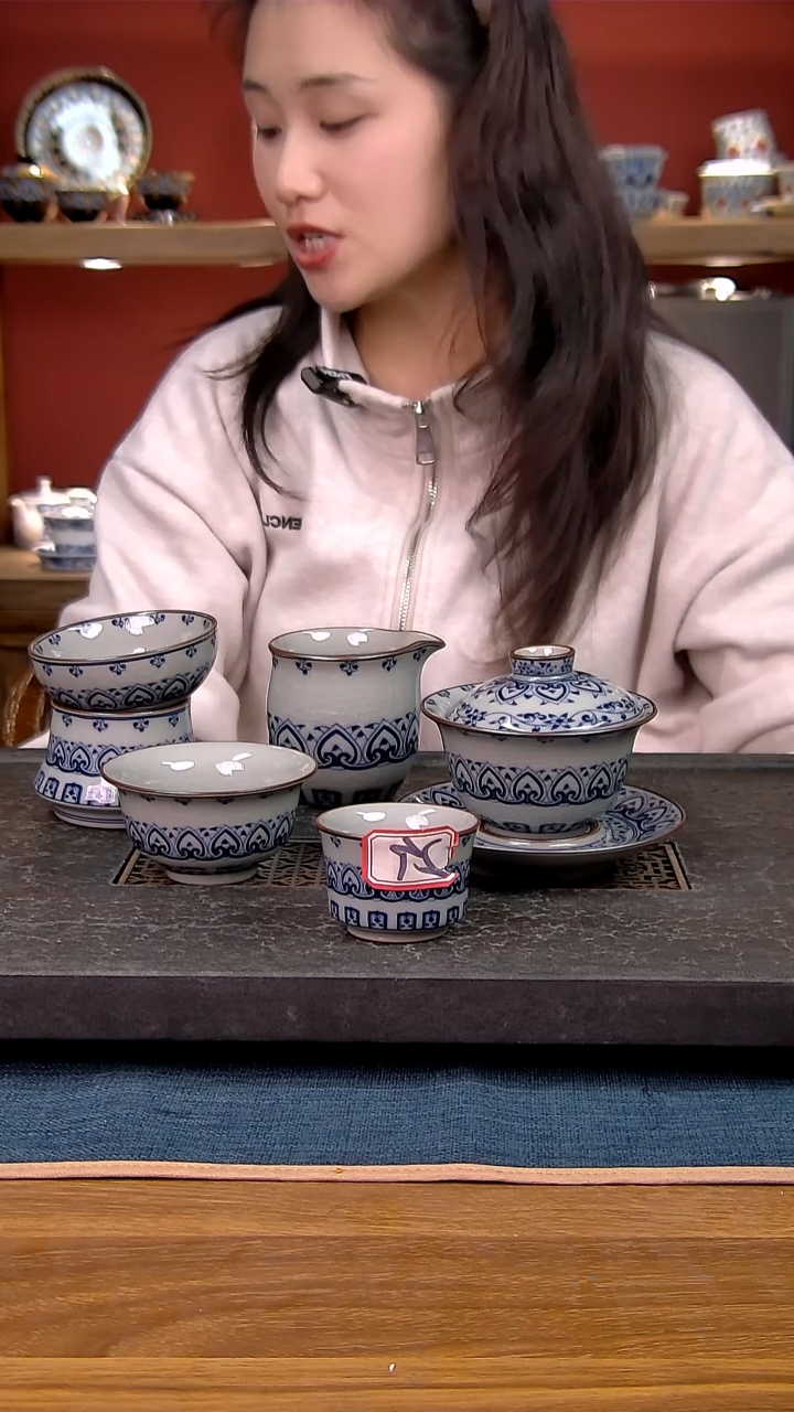 简装家用款6件套 老陶泥开片纹陶瓷茶具