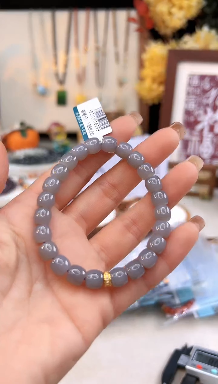 【闪购商品】和田玉手饰18K金镶嵌@@F921D016359