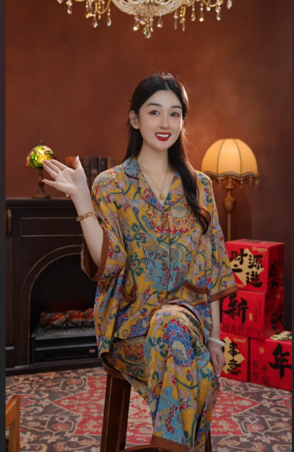 七七[古城瑶]2025爆款上新刻裤夏季家居服SMS