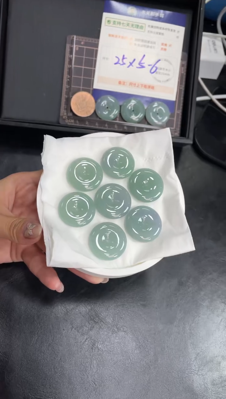 【闪购商品】翡翠挂件未镶嵌平安扣FL10配绳/多样性发其一CP