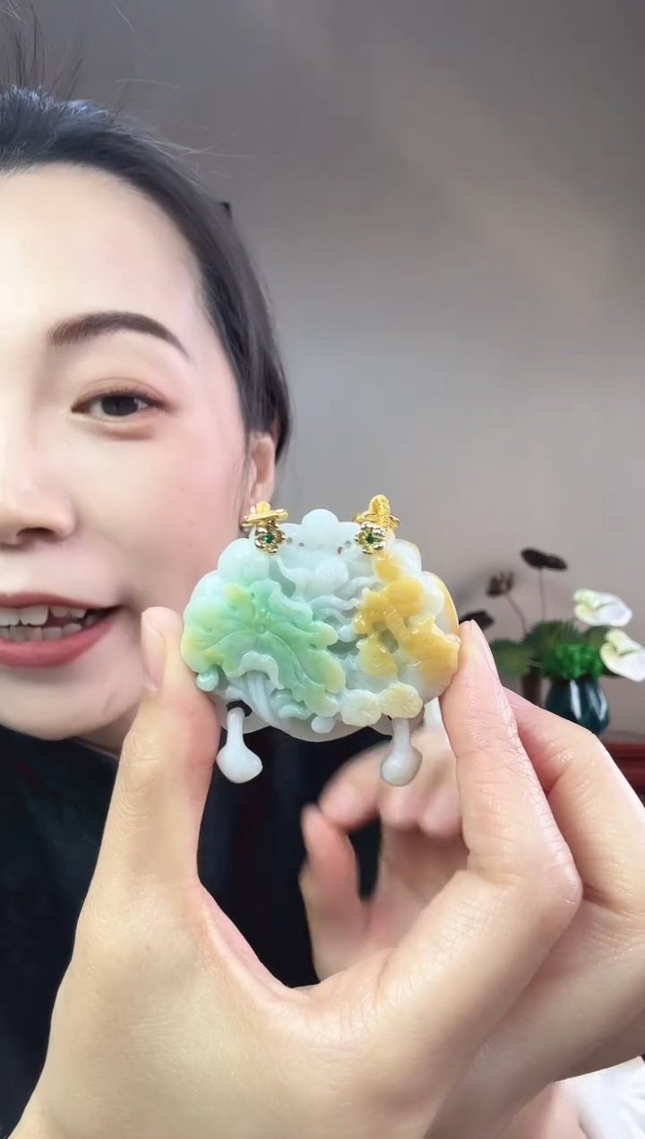 【闪购商品】翡翠颈饰未镶嵌国风原创