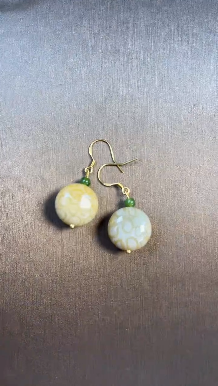 合金贝壳925银柚**✨合金 贝壳 925银耳坠