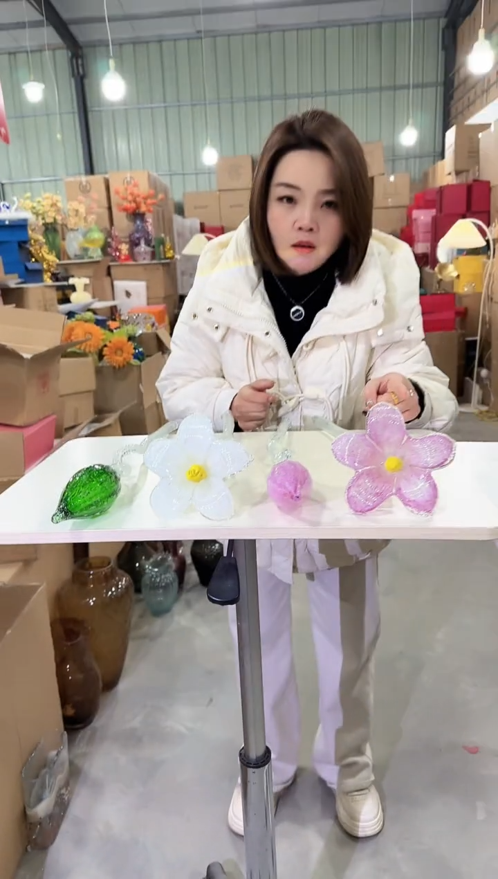 【闪购商品】玻璃于清花器Q-早68