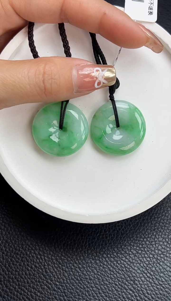 【闪购商品】翡翠颈饰未镶嵌YM911-4 平安扣多样性发一