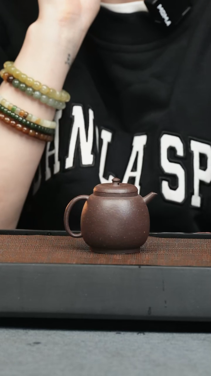 【闪购商品】紫砂茶壶五堂 明式龙蛋-时大彬制-手工炼泥