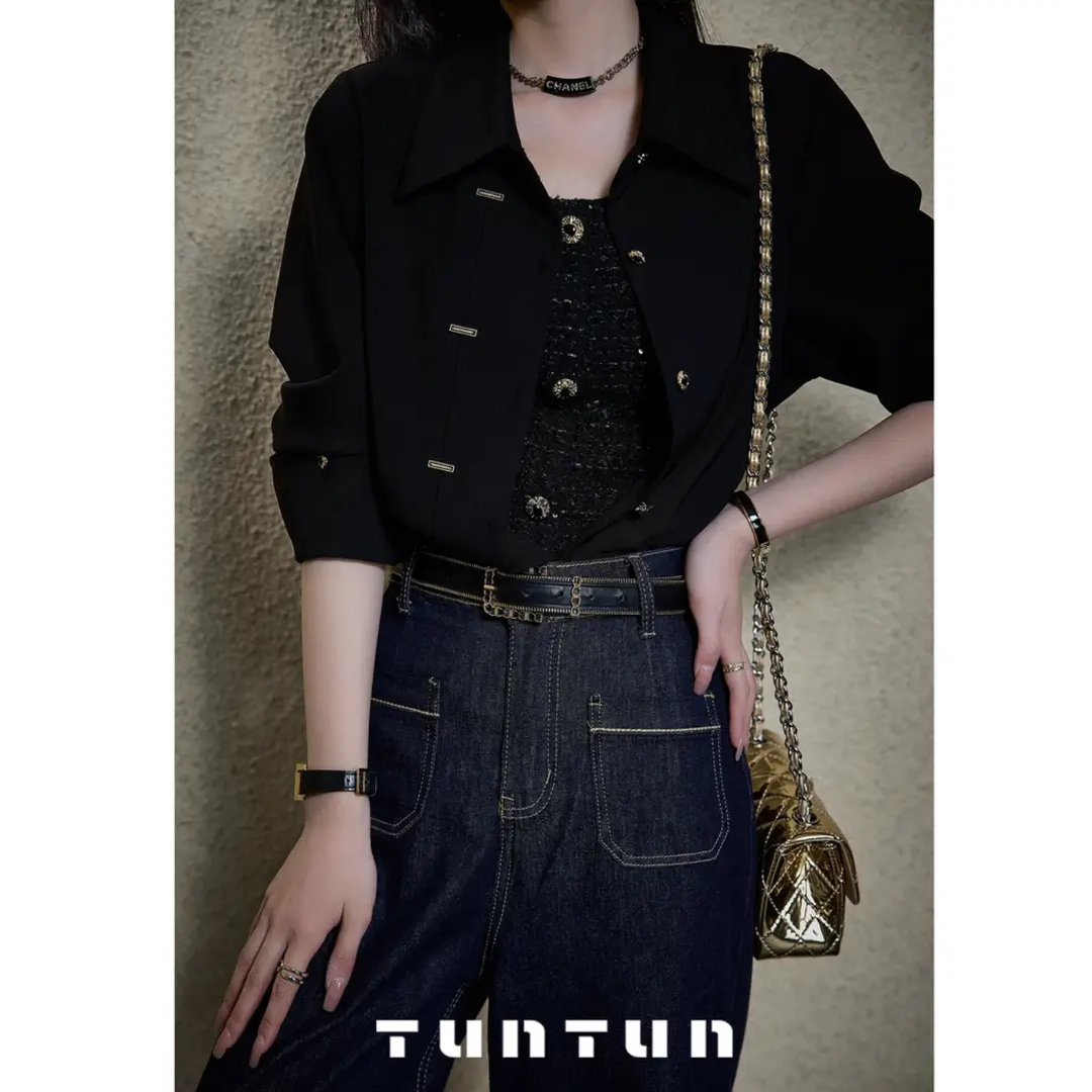 【领导你好】春夏显瘦气质小众设计感百搭时尚简约衬衫