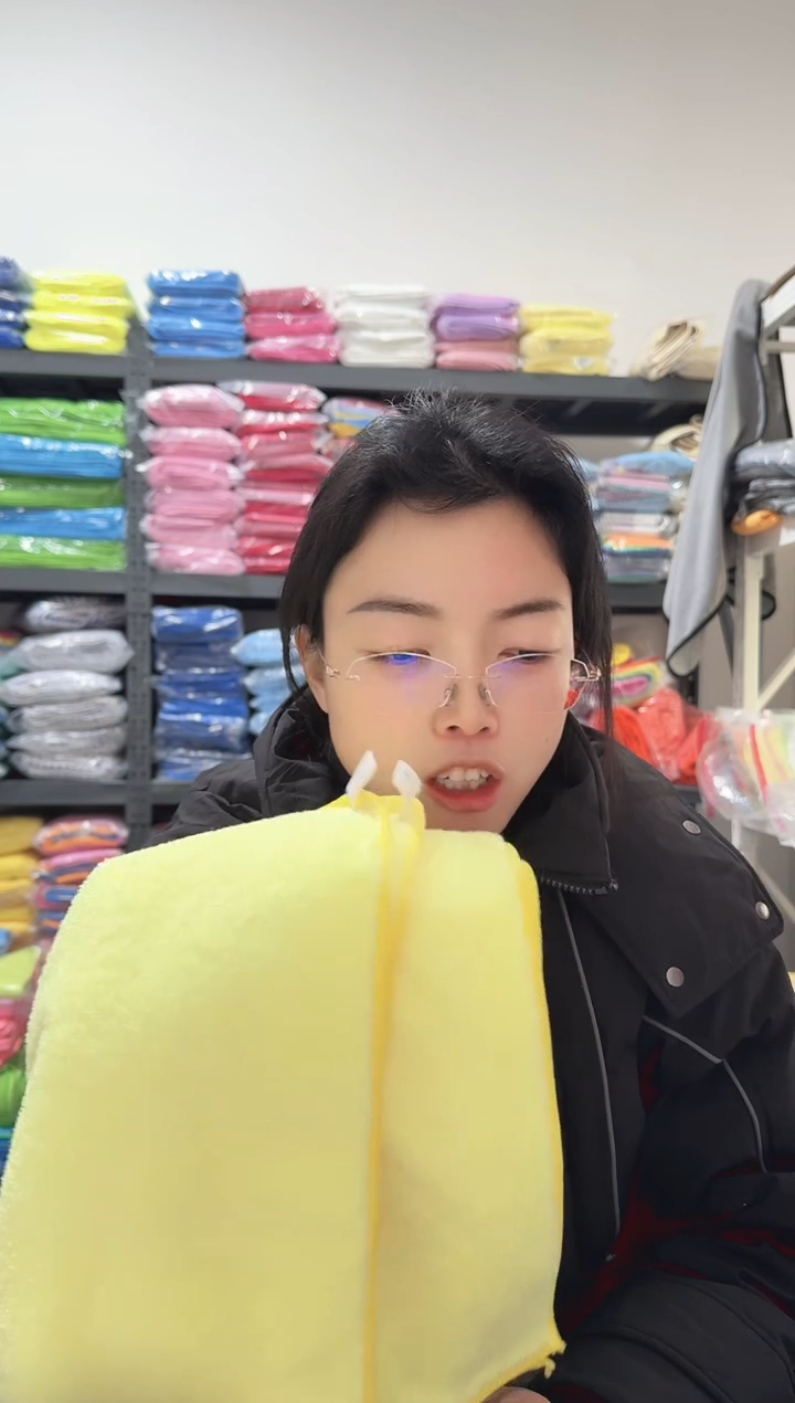 微纤维黄色高低毛