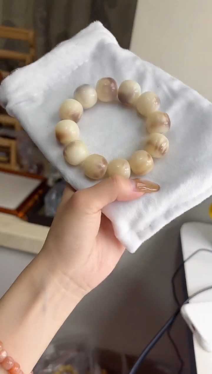 手串菩提根/象牙果沐m70紫美人干磨桶珠17*18mm手串