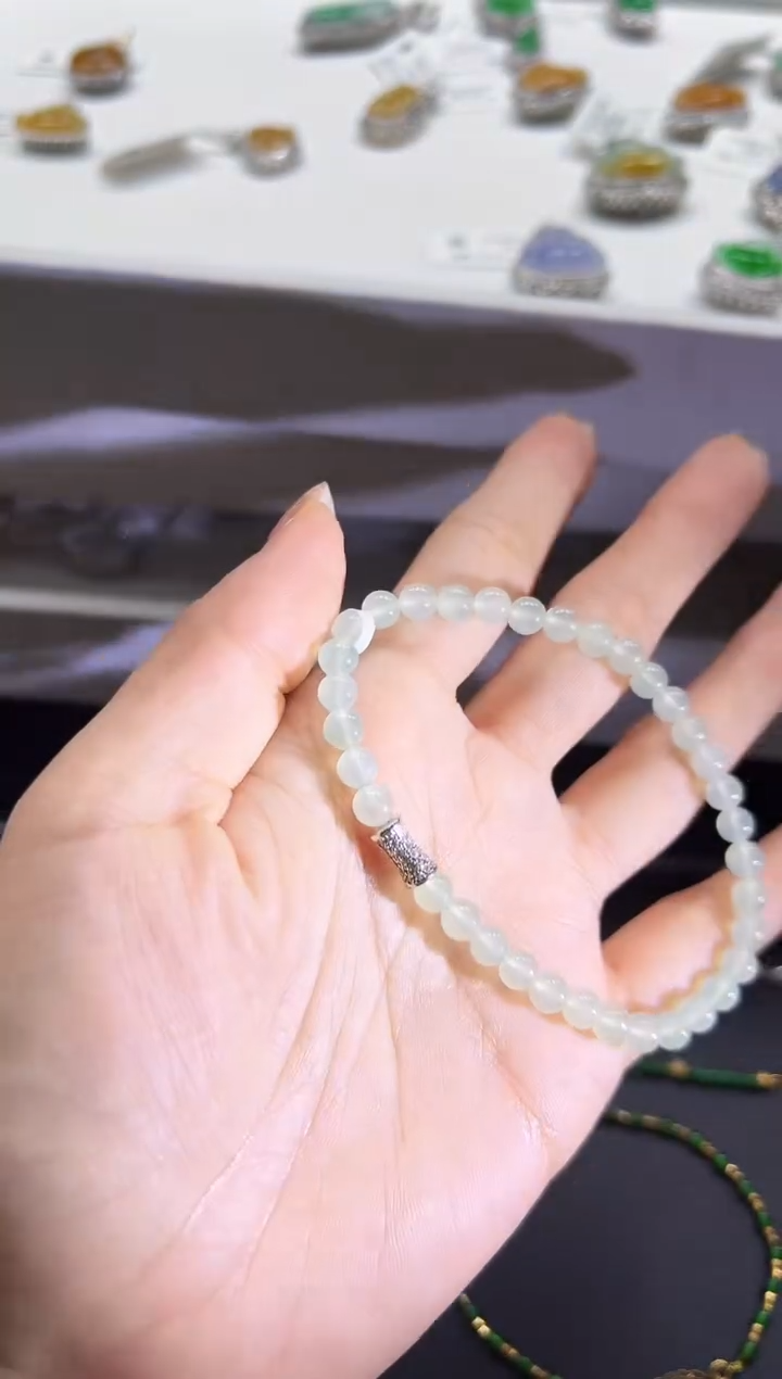 18K金镶嵌手链翡翠KBG1115-014