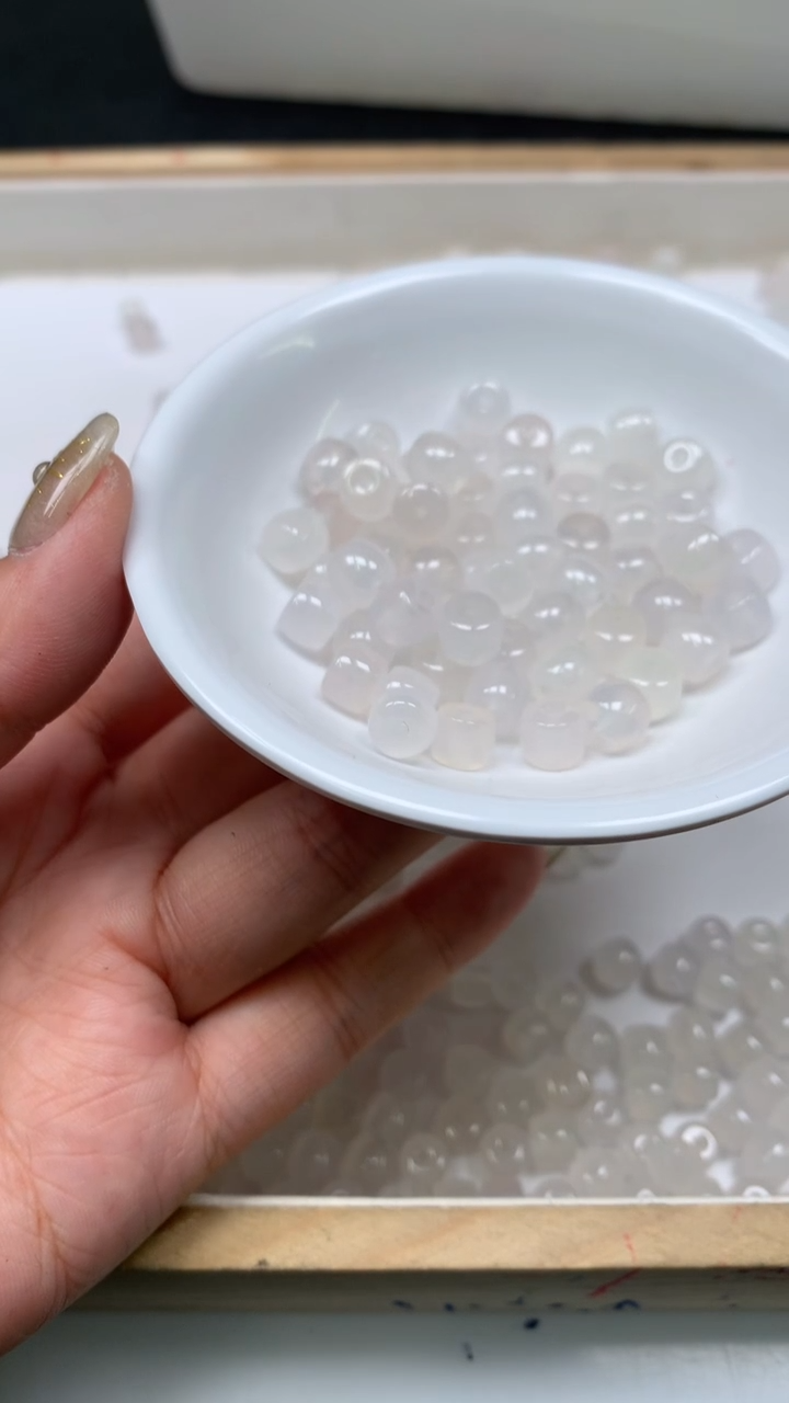 未镶嵌散珠南红玛瑙E672 荔枝冻6*7mm10颗6.8元