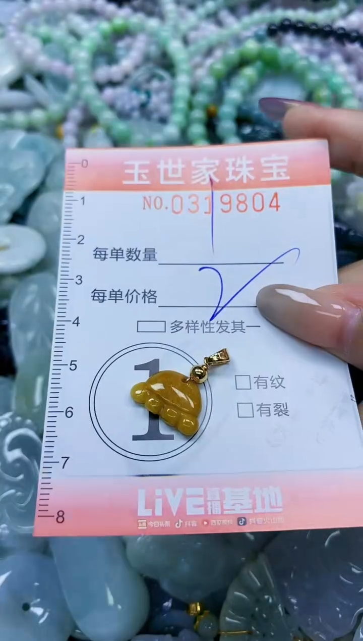 翡翠未镶嵌颈饰闪购0319804