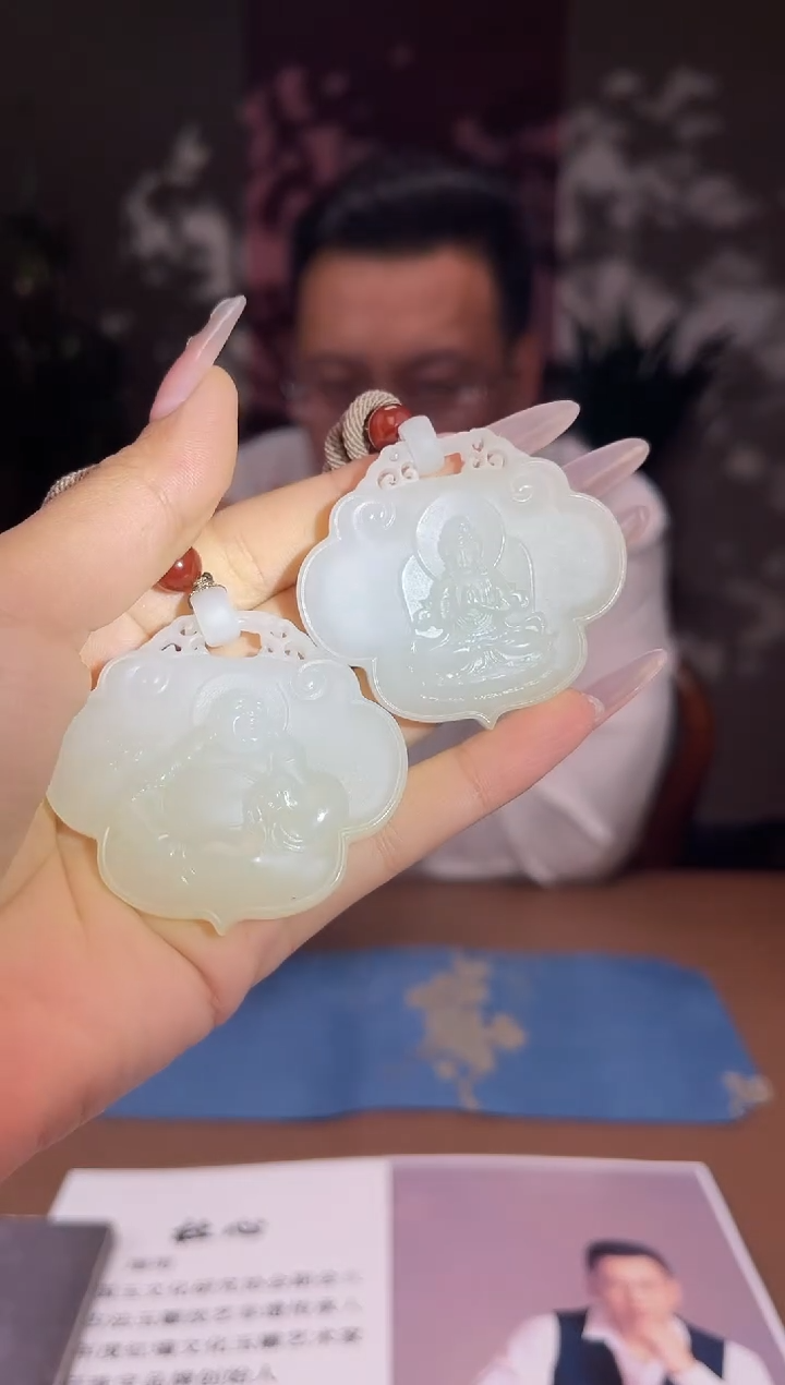 和田玉未镶嵌颈饰A360