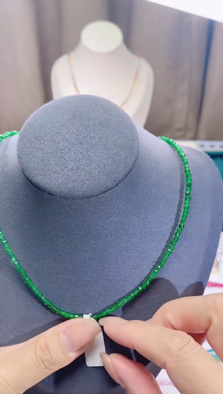 【闪购商品】祖母绿颈饰14K金镶嵌诗颜珠宝甄选SYZB99