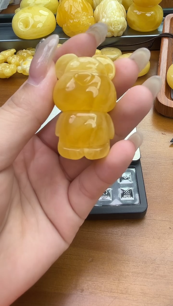 裸石琥珀未镶嵌琥珀蜜蜡吊坠