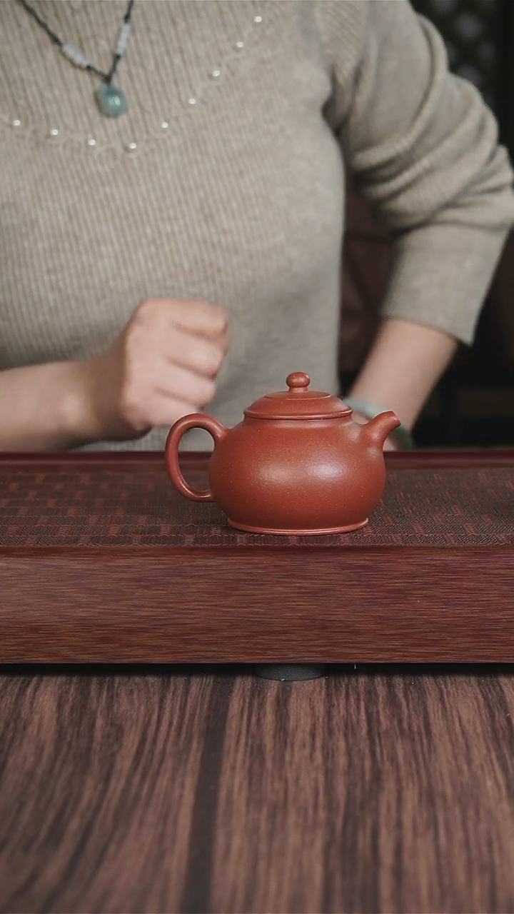 【闪购商品】紫砂茶壶红降坡  宝儿壶