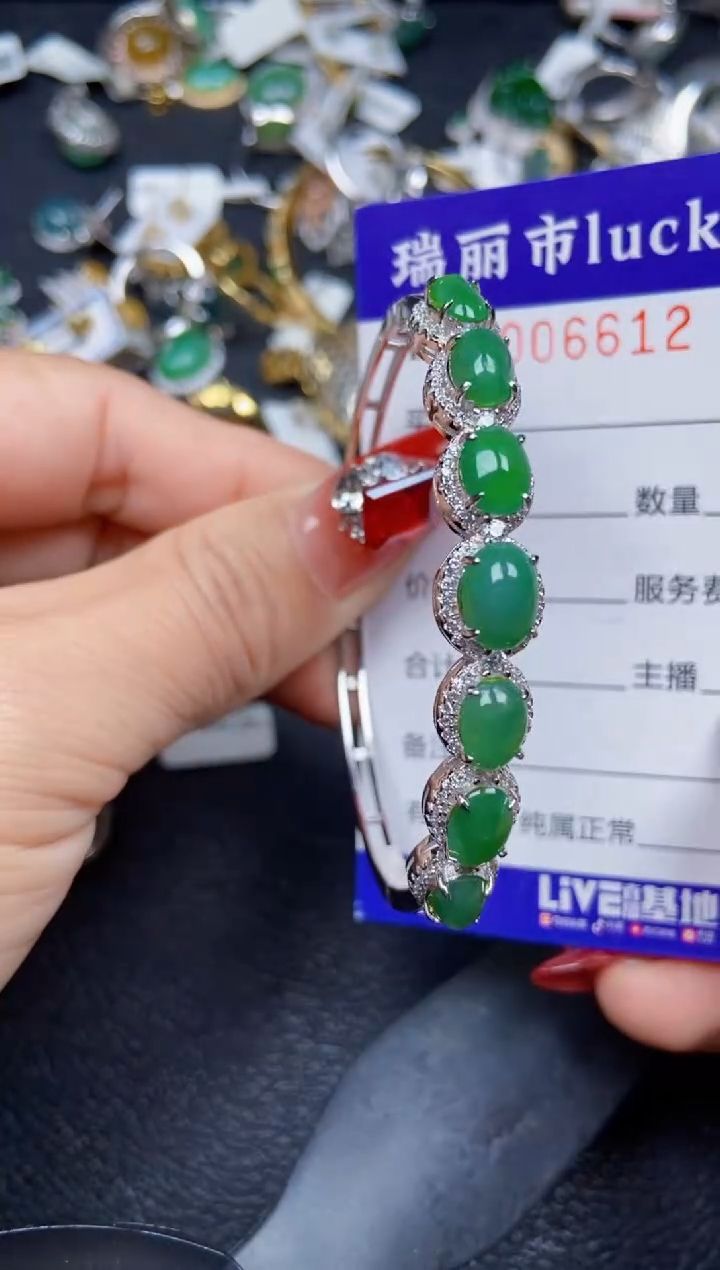 【闪购商品】翡翠颈饰银S925镶嵌6612