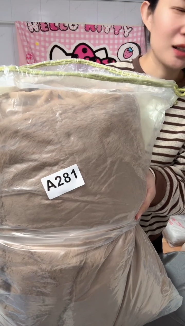 牛奶绒281瑕疵四件套