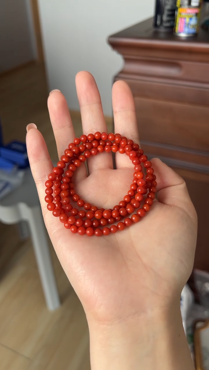 【闪购商品】南红玛瑙手串未镶嵌5.2mm多圈