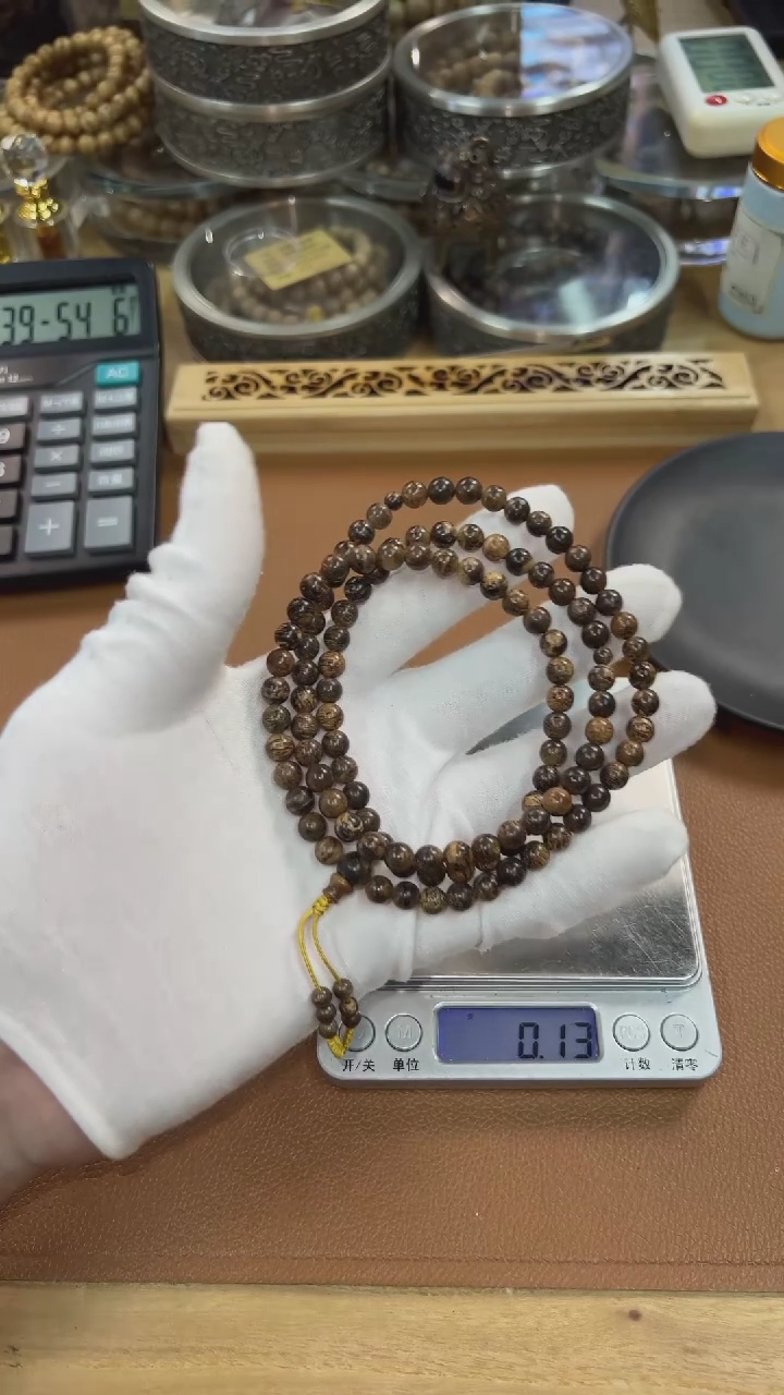 【闪购商品】沉香手串都彭沉水6mm念珠