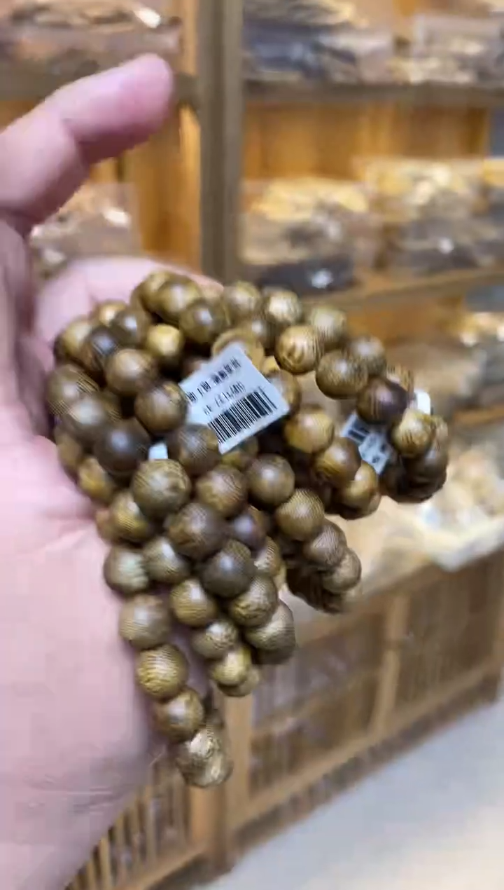 【闪购商品】沉香手串莺歌绿圆珠单圈1.0+多样性发其一