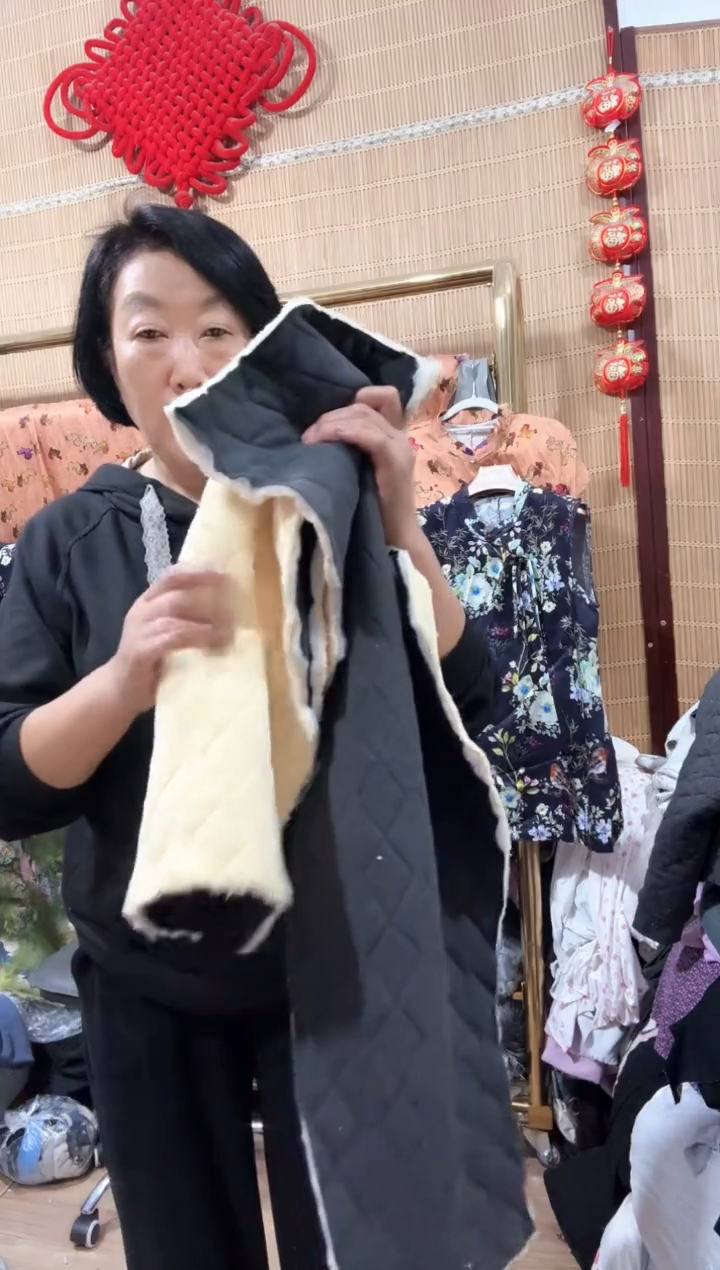  仿羊羔毛男灰色中码裁片2条残片 加1配片（跳线  脏.有接头