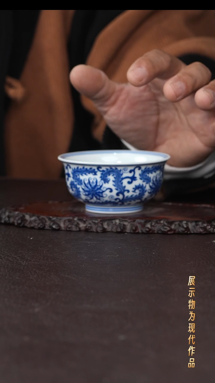 杯子陶景德镇全手工手绘瓷器！