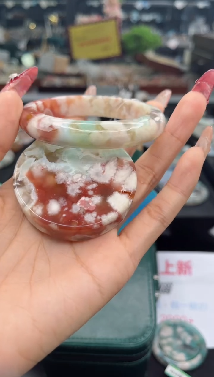 【闪购商品】石英质玉手镯未镶嵌58圈口（赠品镯心）4S9362432