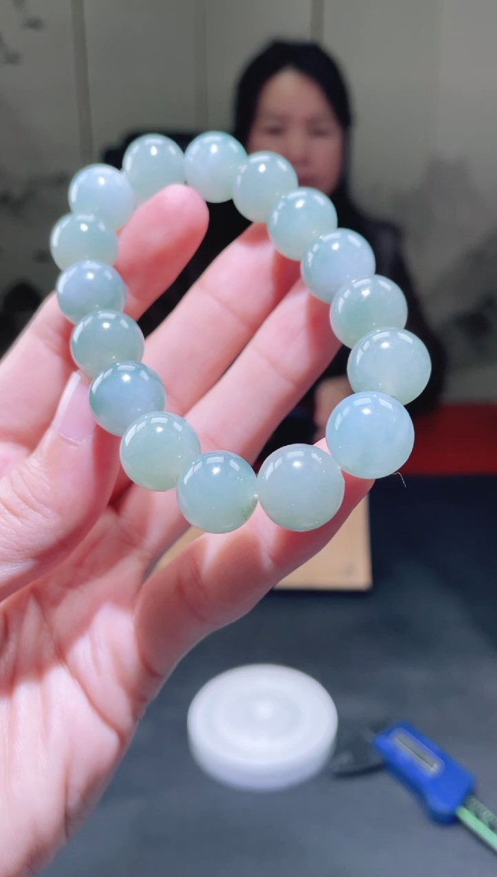 未镶嵌定制翡翠珠串 拍一发一