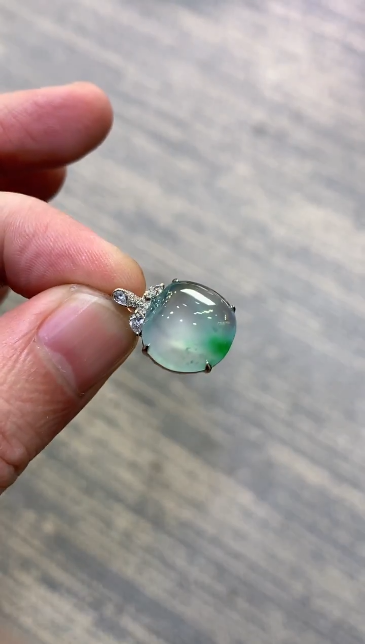 颈饰未镶嵌翡翠天然A货翡翠