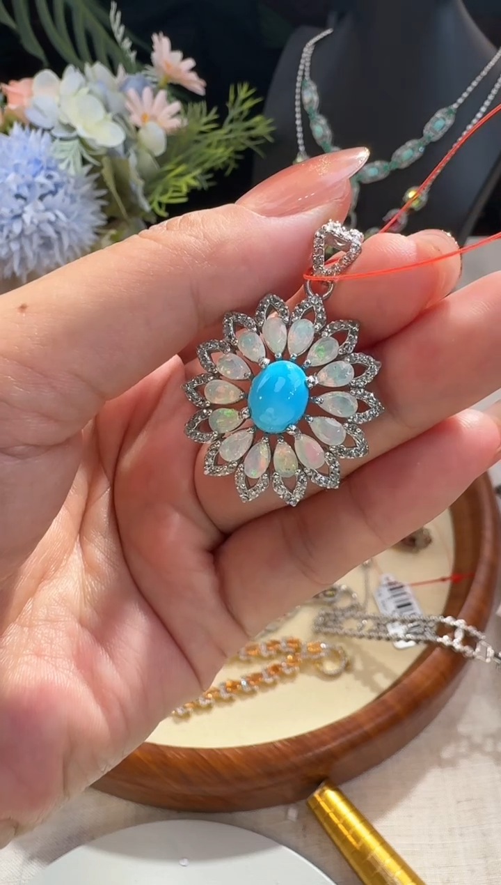 【闪购商品】绿松石颈饰未镶嵌吊坠