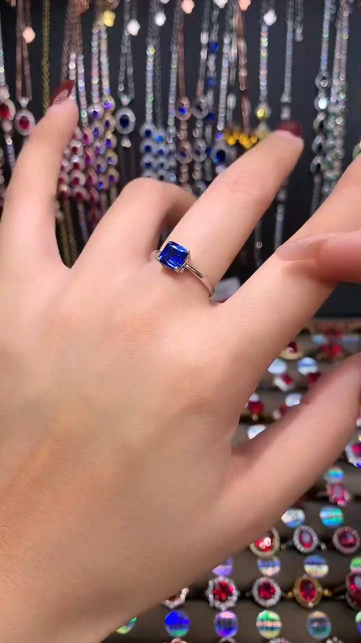 【闪购商品】红宝石戒指银S925镶嵌6银色