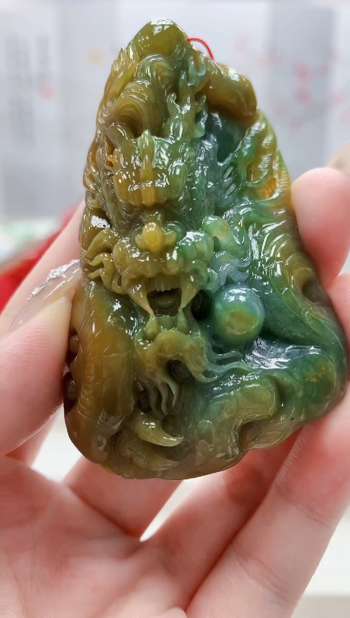 未镶嵌定制翡翠4852jw-毛货挂件38
