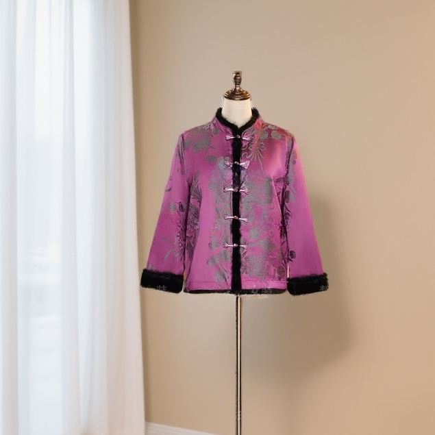 【瑰意千寻】25年冬款新款水貂毛外套香云老料新中式女士上衣双面穿