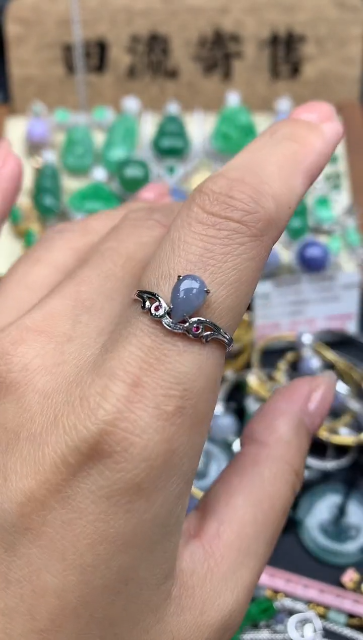 【闪购商品】翡翠戒指18K金镶嵌352-中国好珍宝