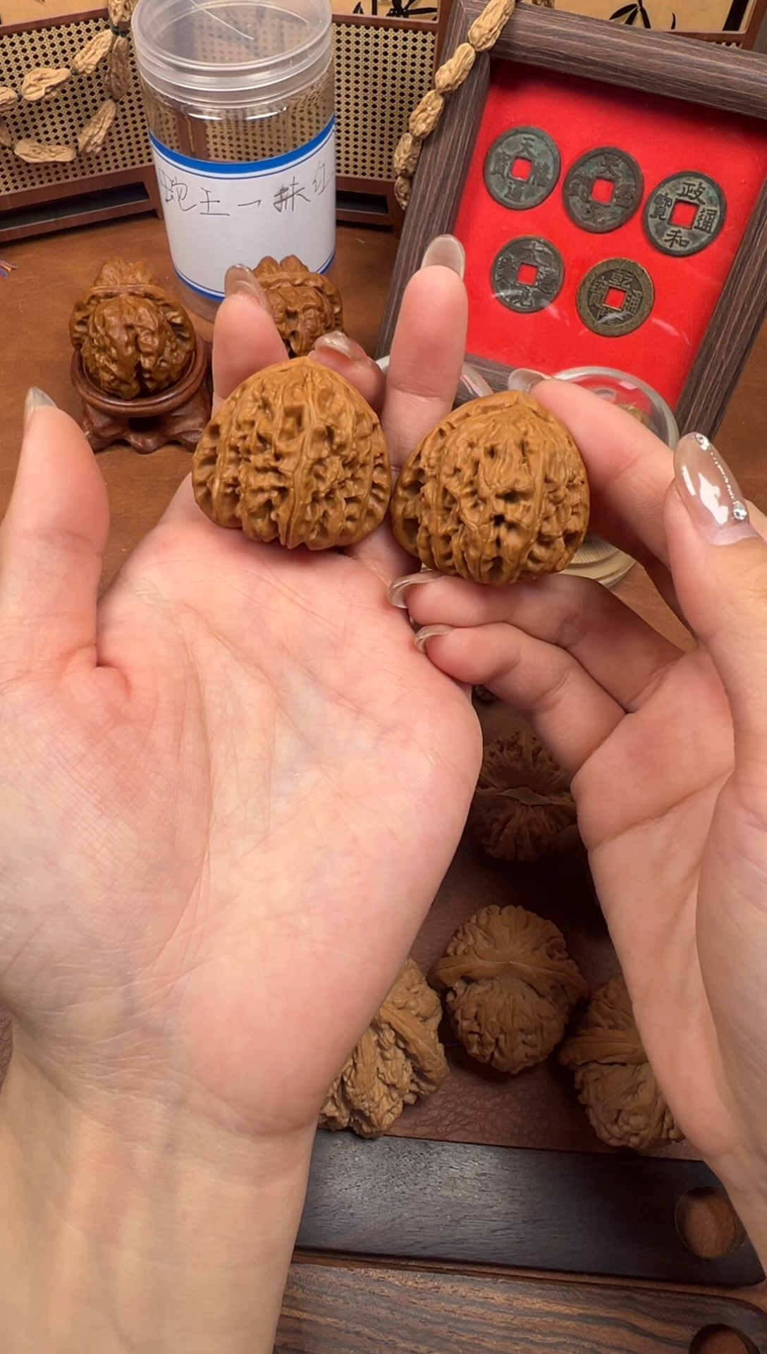 手串/手链核桃36尺白狮子三角白