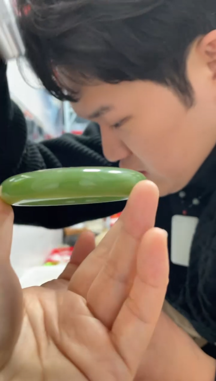 【闪购商品】和田玉颈饰未镶嵌A13且末蓝正圈56