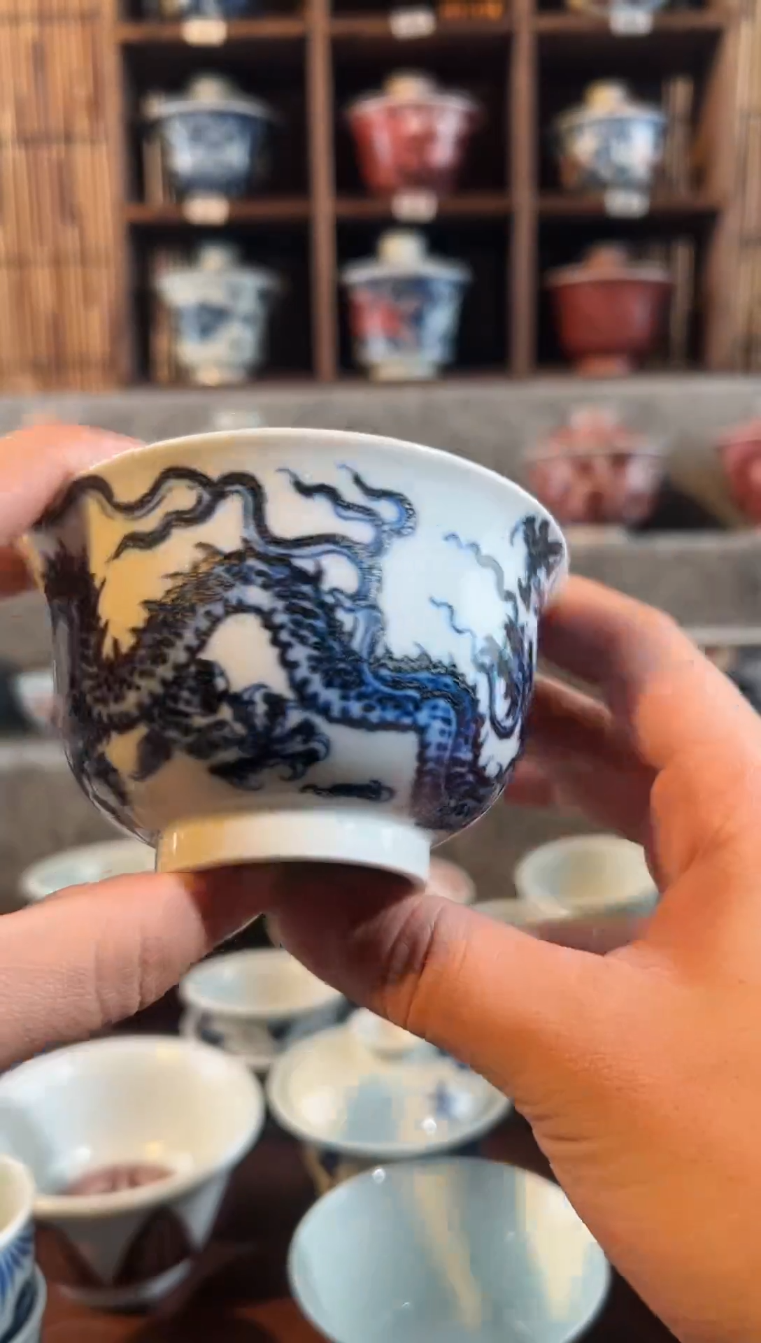 【闪购商品】天禄言瓷盖碗龙纹