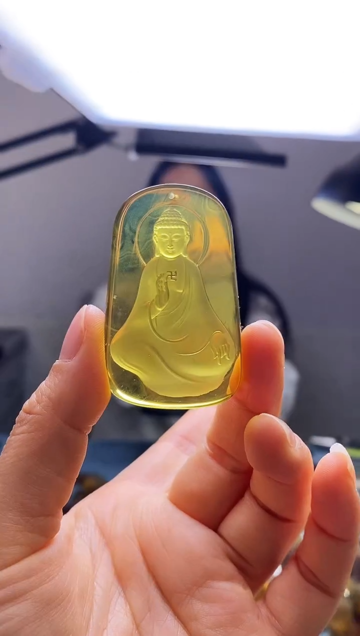 【闪购商品】琥珀颈饰未镶嵌SN6-114（大日如来）