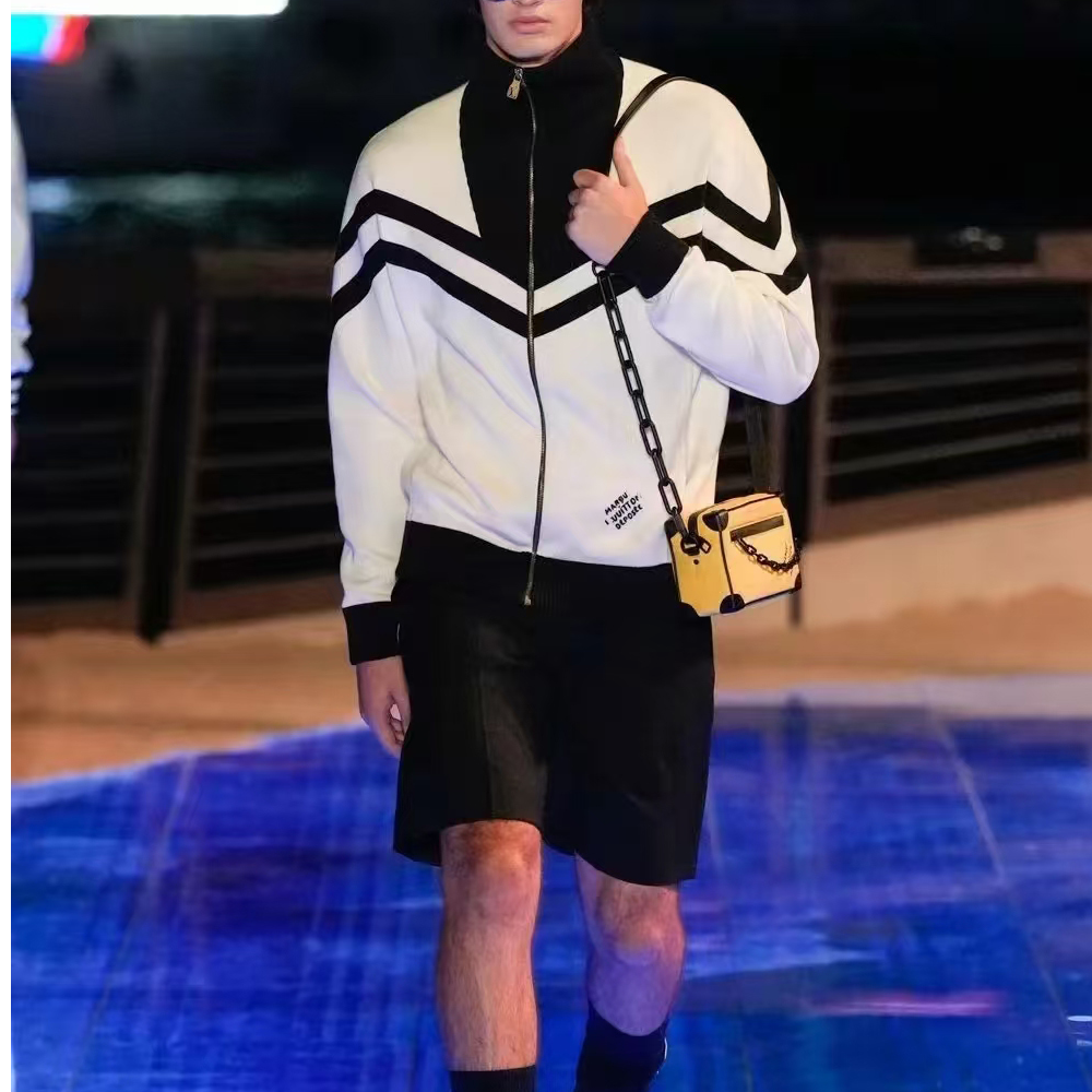 2025年秋冬新款航海系列高领针织上衣美式休闲风羊毛外套男款春秋