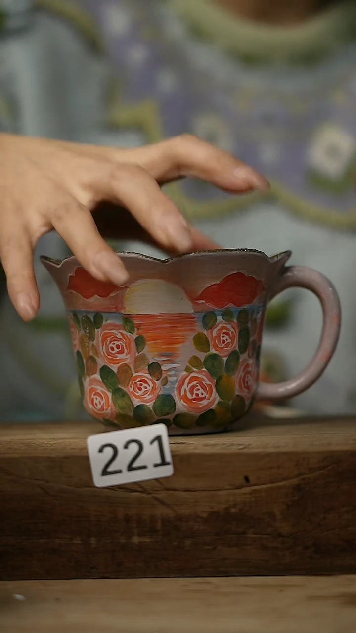 【闪购商品】瓷片油画风·彩绘·设计师石一款