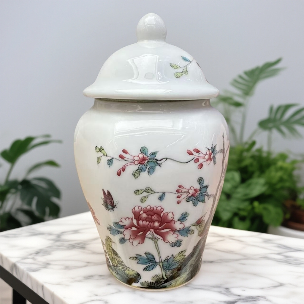 锦上添花将军罐六棱茶叶罐（小）