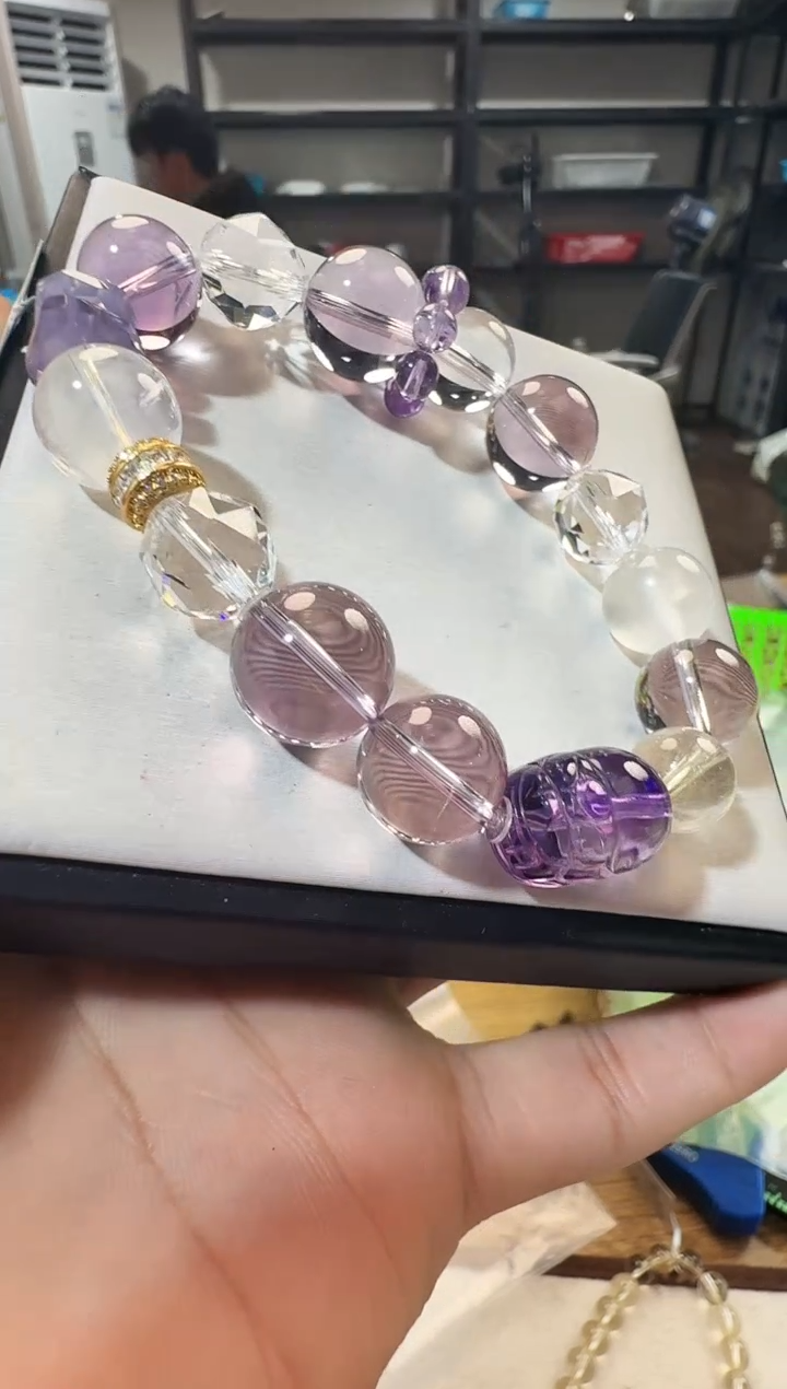 未镶嵌手链水晶晶3465 约15mm