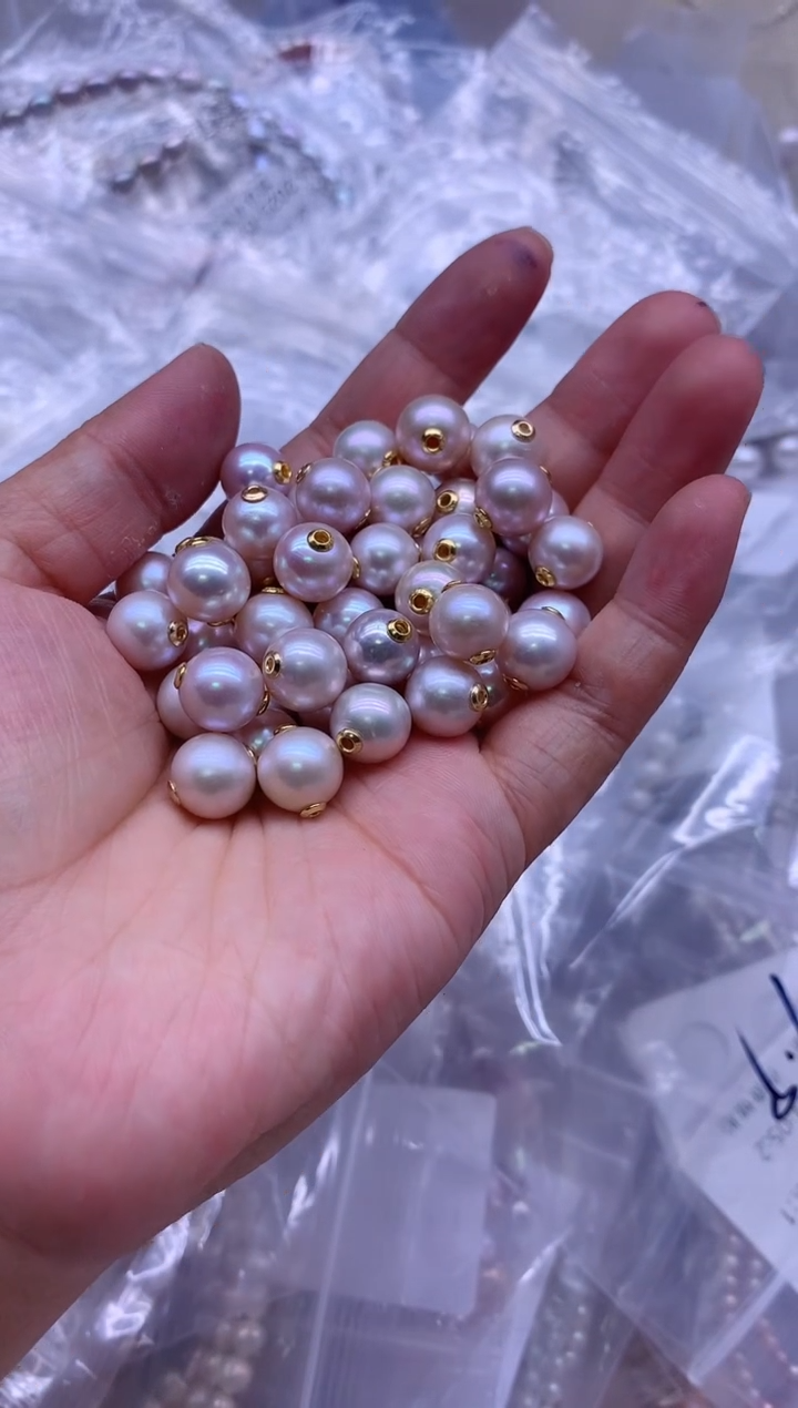 【闪购商品】淡水珍珠吊坠(不含链)银S925镶嵌多发其一