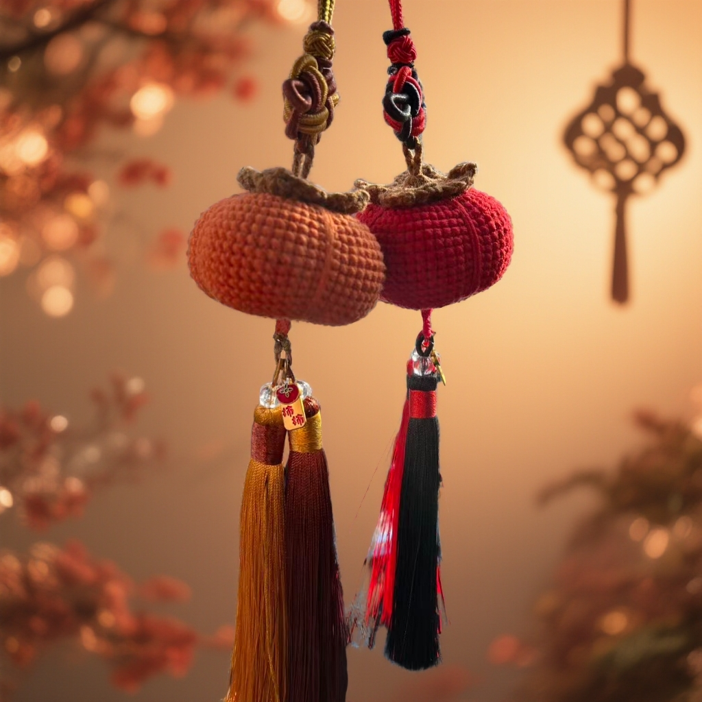 【主播推荐】柿柿如意手工编织diy材料包毛线钩针挂件礼物有教程