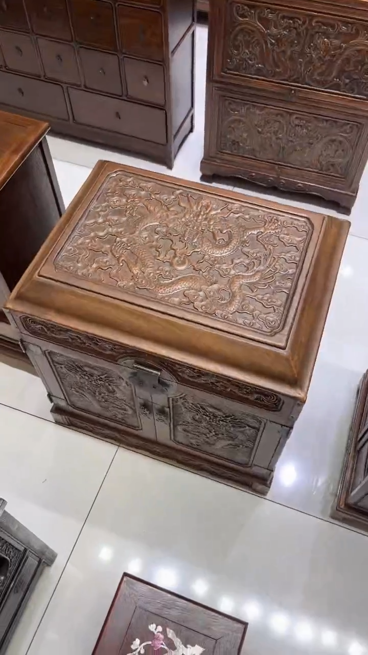 【闪购商品】木雕刻正龙大号官箱