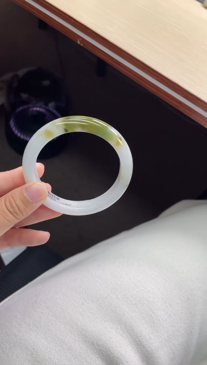 未镶嵌手镯翡翠12#天然A货翡翠手镯56-57圈口